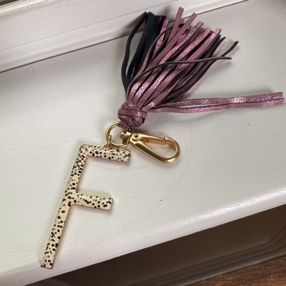 Anthropologie Monogram "F" Key chain - Picture 3 of 3
